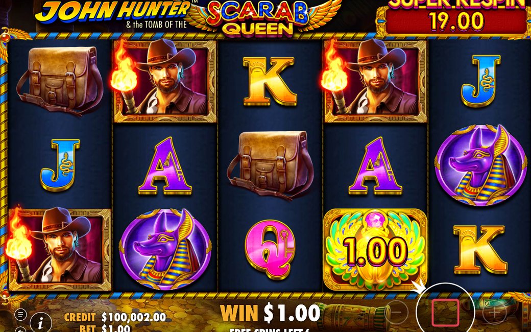 Free Spins-läget under en av bonusens snurrar