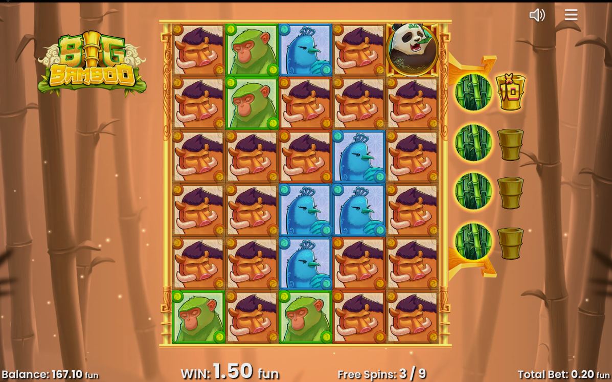 Free spins där Low-Symbol-mätaren visas till höger