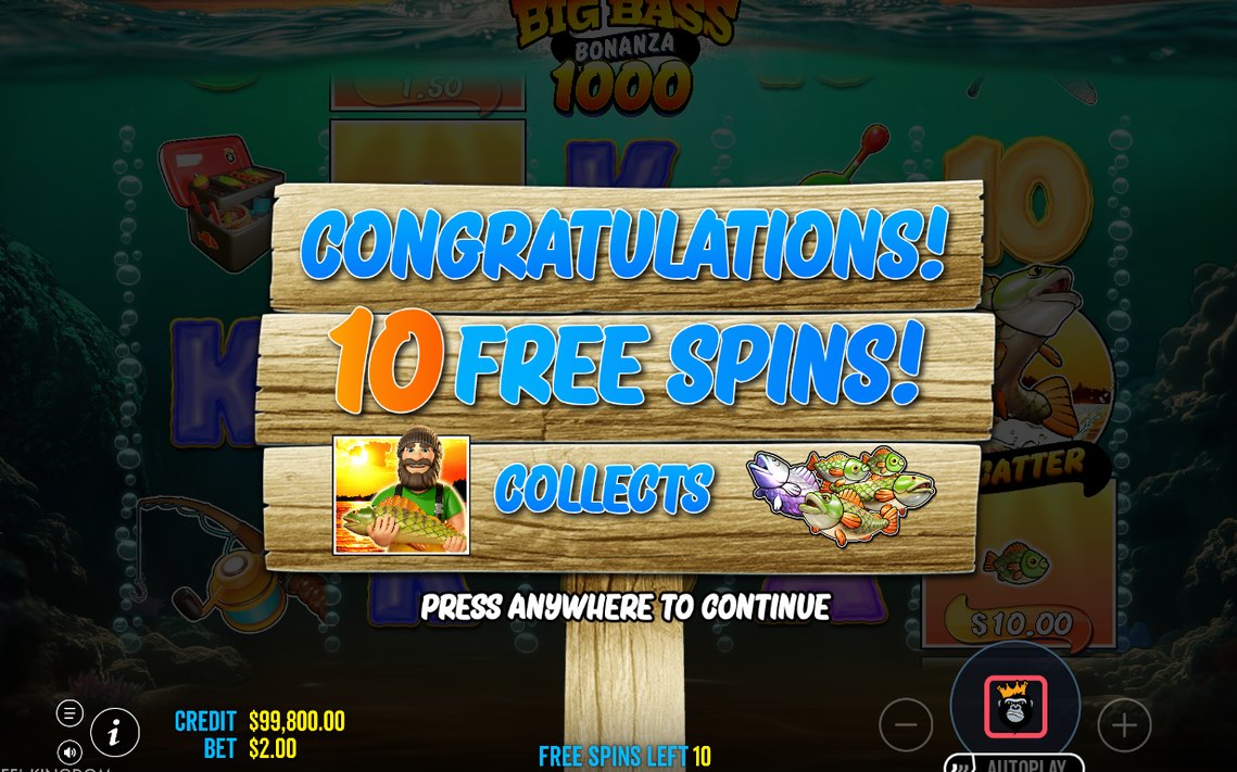 Kvarvarande free spins och retriggers under bonusrundan